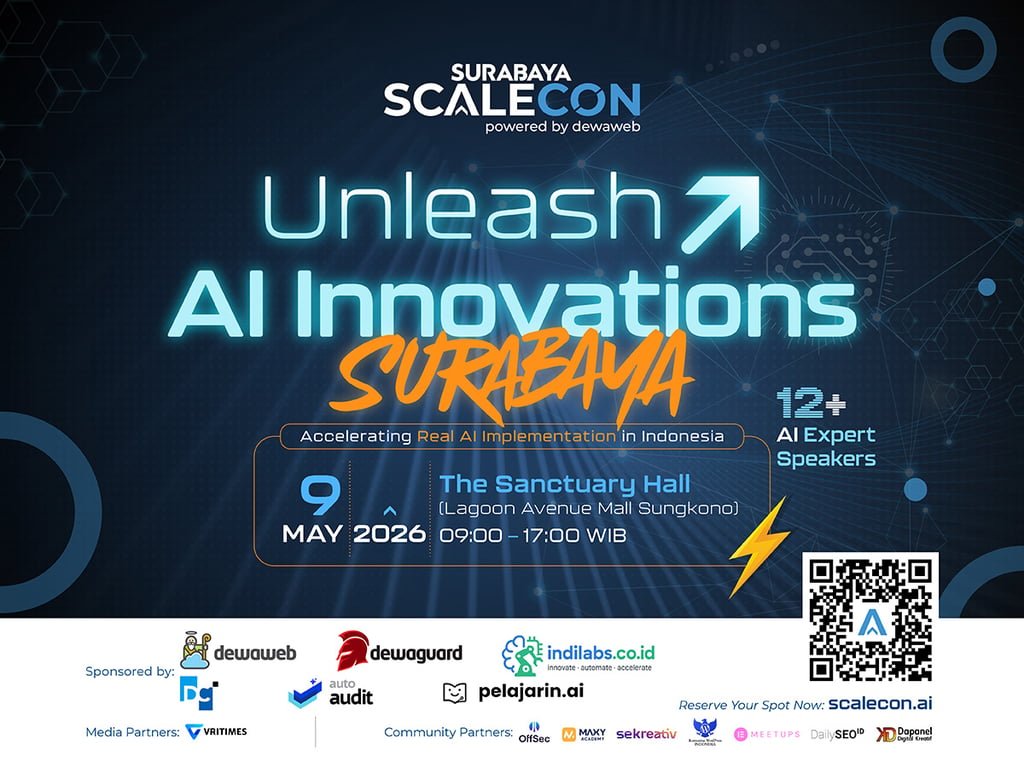Dewaweb Hadirkan SCALECON 2026 di Surabaya: Gerakan Nyata untuk Implementasi AI bagi Pebisnis Dewaweb Hadirkan SCALECON 2026 di Surabaya: Gerakan Nyata untuk Implementasi AI bagi Pebisnis