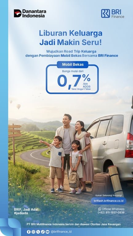 Wujudkan Liburan Akhir Pekan, BRI Finance Siapkan Solusi Dana Tunai Praktis dan Fleksibel Wujudkan Liburan Akhir Pekan, BRI Finance Siapkan Solusi Dana Tunai Praktis dan Fleksibel