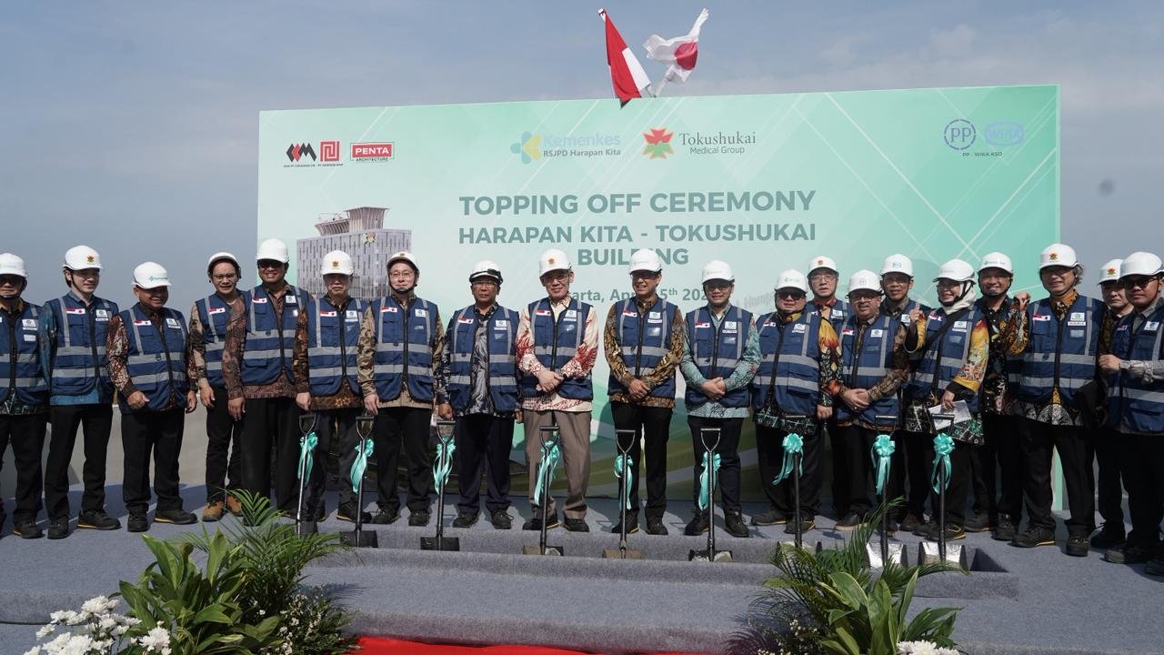 RSJPD Harapan Kita – Tokushukai Capai Topping Off, PTPP Hadirkan Smart Hospital Berteknologi Tinggi RSJPD Harapan Kita – Tokushukai Capai Topping Off, PTPP Hadirkan Smart Hospital Berteknologi Tinggi