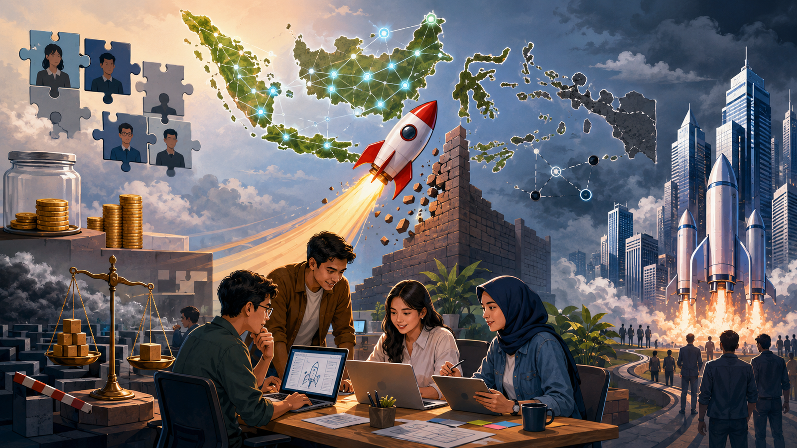 Rintangan yang Dihadapi Start-up Teknologi di Indonesia Rintangan yang Dihadapi Start-up Teknologi di Indonesia