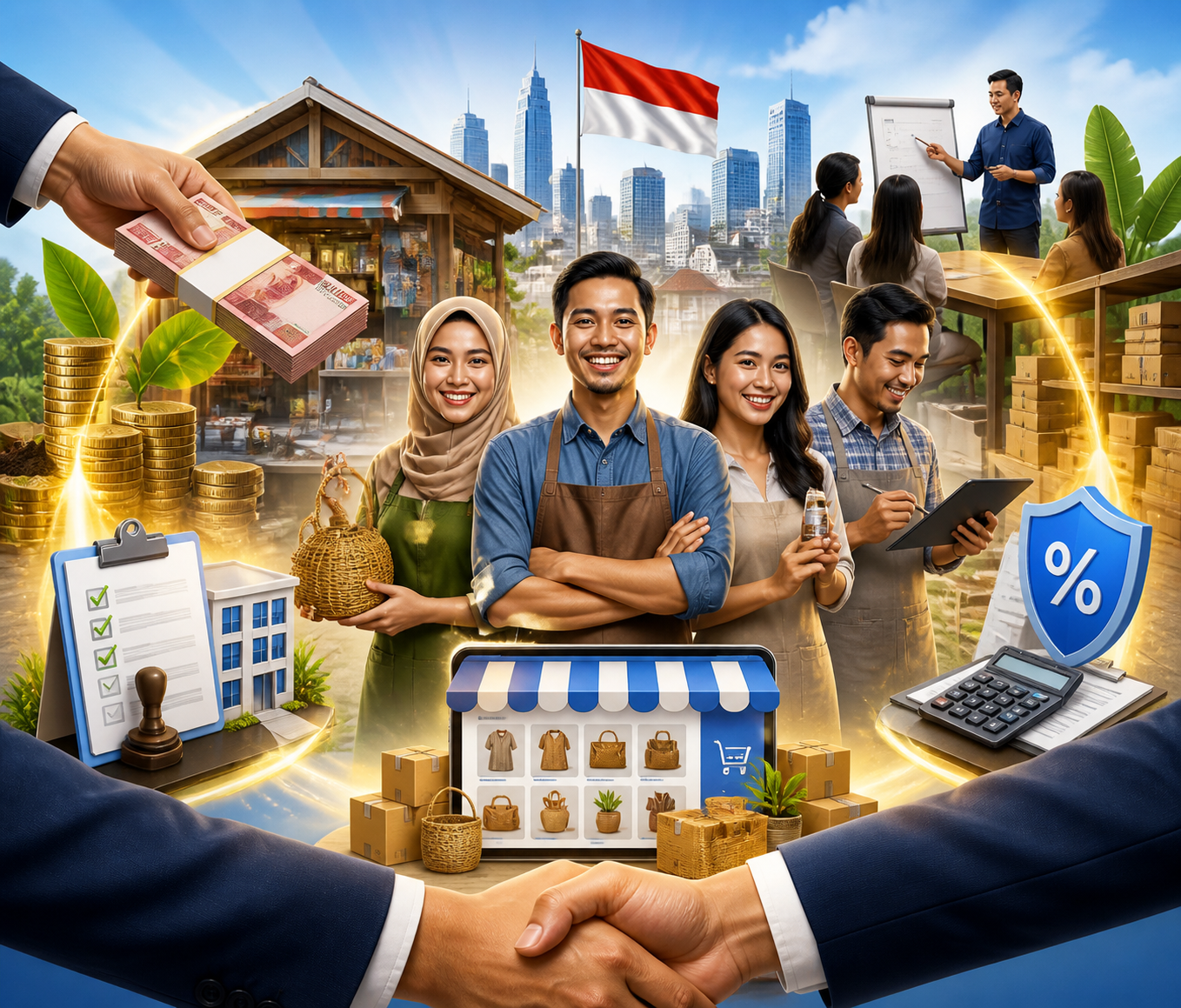 Strategi Pemerintah dalam Menyokong UMKM agar Mampu Berdaya Saing di Era Global Strategi Pemerintah dalam Menyokong UMKM agar Mampu Berdaya Saing di Era Global