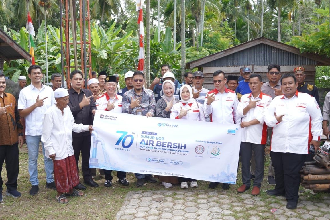 Kolaborasi ABPEDNAS–SUCOFINDO Kick Off Pembangunan 70 Sumur Air Bersih dari Aceh hingga Merauke