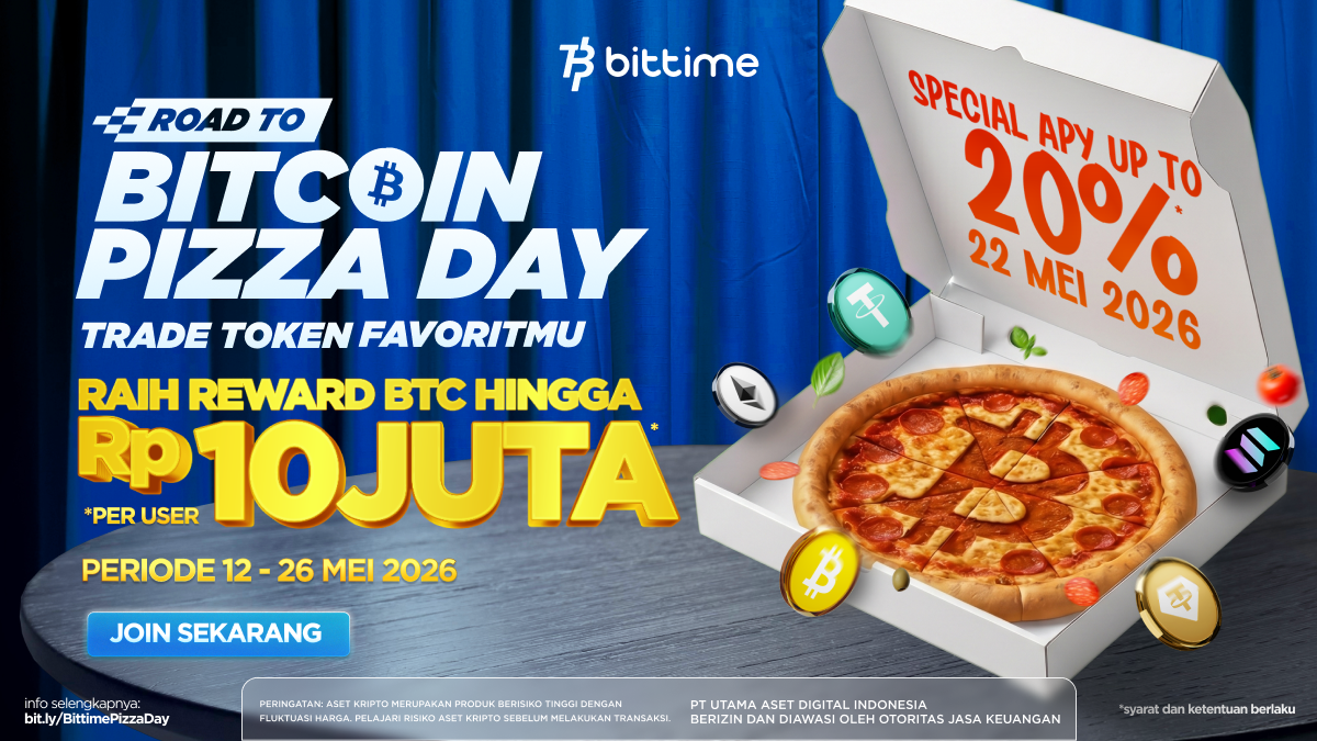 Bitcoin Pizza Day Jadi Simbol Revolusi Finansial Global, Bittime Dorong Partisipasi Investor Aset Kripto Indonesia Bitcoin Pizza Day Jadi Simbol Revolusi Finansial Global, Bittime Dorong Partisipasi Investor Aset Kripto Indonesia