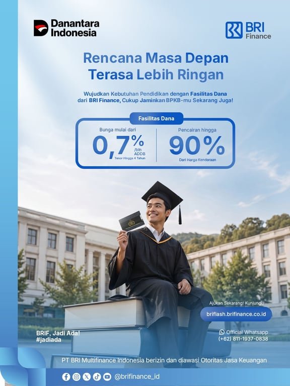 Rencana Masa Depan Kini Lebih Ringan, Cek Fasilitas Pembiayaan dari BRI Finance Ini
