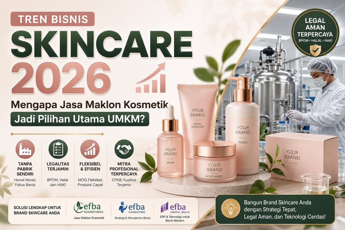 Tren Bisnis Skincare 2026: Mengapa Jasa Maklon Kosmetik Jadi Pilihan Utama UMKM?