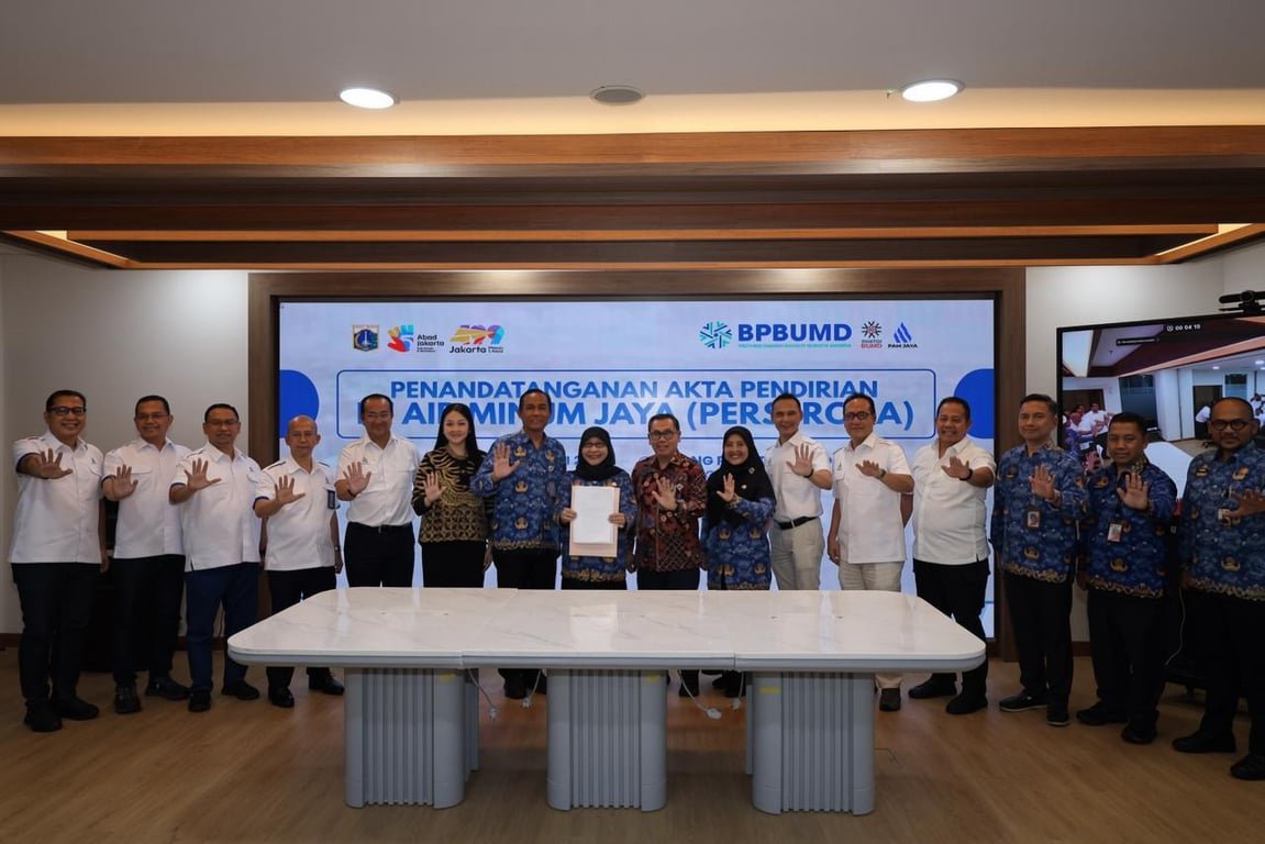 Akta Pendirian Perseroda PAM JAYA Resmi Ditandatangani