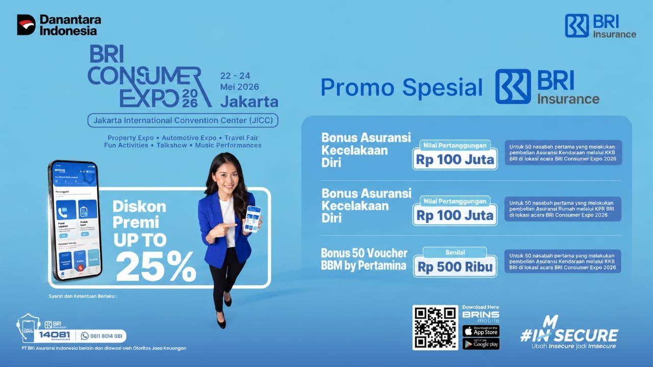 BRI Insurance Tebar Promo Spesial di Event BRI Consumer Expo 2026 di JICC