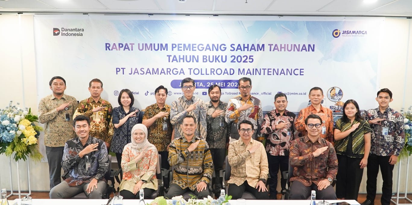 Gelar Rapat Umum Pemegang Saham Tahunan (RUPST), PT Jasamarga Tollroad Maintenance Catatkan Kinerja Positif Sepanjang Tahun Buku 2025 Gelar Rapat Umum Pemegang Saham Tahunan (RUPST), PT Jasamarga Tollroad Maintenance Catatkan Kinerja Positif Sepanjang Tahun Buku 2025
