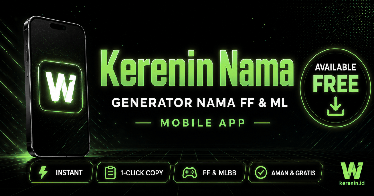 Aplikasi “Nama Keren FF dan ML” Dibahas oleh 5 Content Creator Gaming Indonesia dalam Sepekan