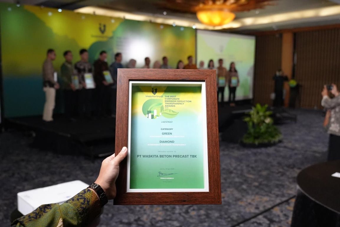 Konsisten Jalankan Praktik Keberlanjutan, WSBP Raih Penghargaan Pada Ajang The Best Corporate Transparency and Emission Reduction Awards 2026 Konsisten Jalankan Praktik Keberlanjutan, WSBP Raih Penghargaan Pada Ajang The Best Corporate Transparency and Emission Reduction Awards 2026