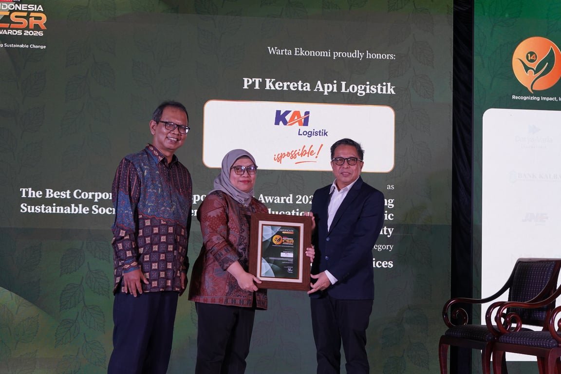 Komitmen Terhadap Keberlanjutan, KAI Logistik Raih Indonesia CSR Awards 2026 Komitmen Terhadap Keberlanjutan, KAI Logistik Raih Indonesia CSR Awards 2026