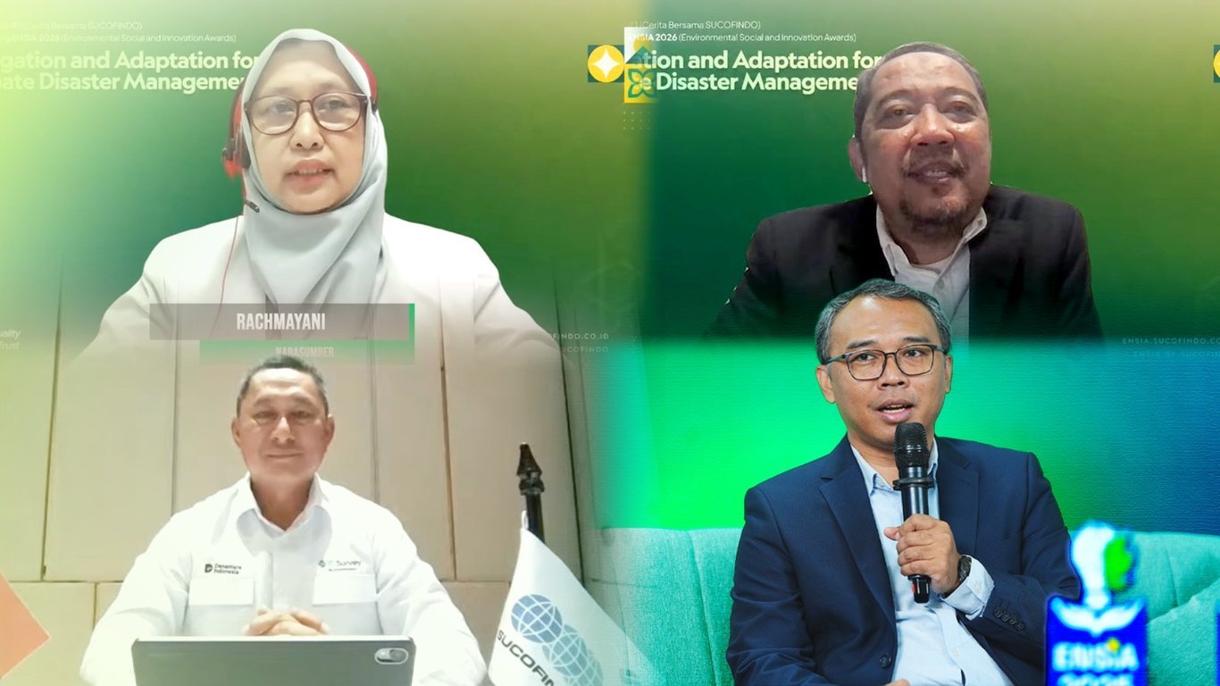ENSIA 2026 Hadir Kembali, SUCOFINDO Dorong Inovasi Berkelanjutan dan Kolaborasi Lintas Sektor Hadapi Perubahan Iklim ENSIA 2026 Hadir Kembali, SUCOFINDO Dorong Inovasi Berkelanjutan dan Kolaborasi Lintas Sektor Hadapi Perubahan Iklim