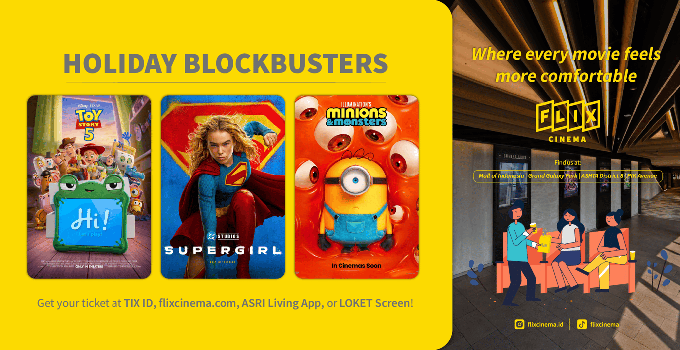 FLIX Cinema Sajikan Ragam Film Seru Liburan Sekolah FLIX Cinema Sajikan Ragam Film Seru Liburan Sekolah