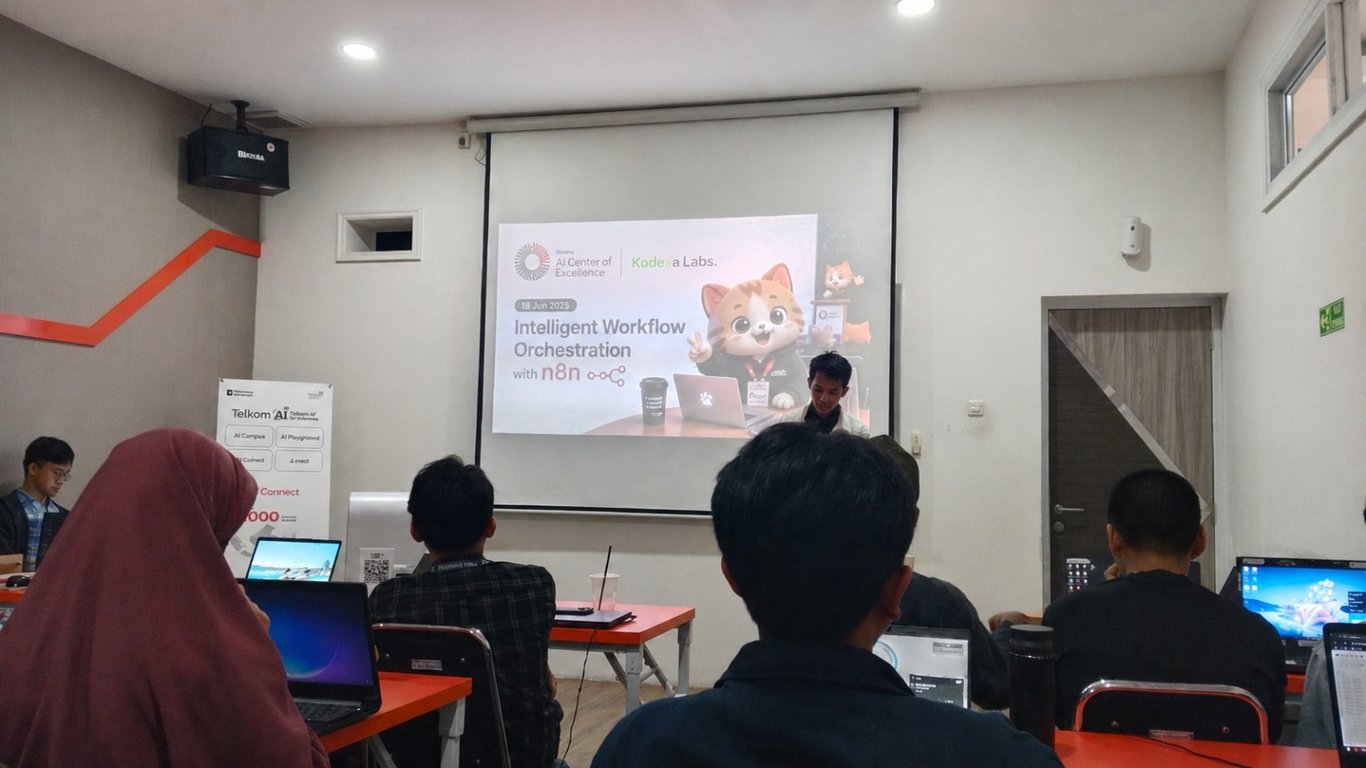 AI Connect Makassar dan Kodeka Labs Gelar Workshop Intelligent Workflow Orchestration with n8n AI Connect Makassar dan Kodeka Labs Gelar Workshop Intelligent Workflow Orchestration with n8n
