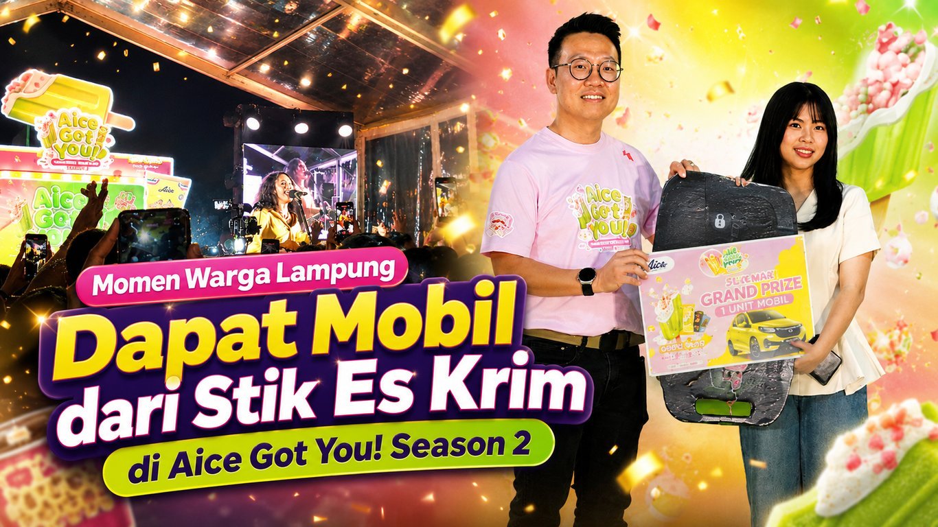 Momen Warga Lampung Dapat Mobil dari Stik Es Krim di Aice Got You! Season 2 Momen Warga Lampung Dapat Mobil dari Stik Es Krim di Aice Got You! Season 2