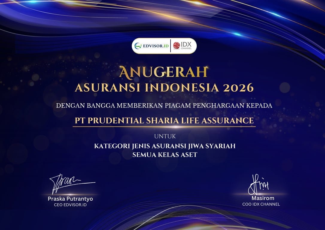 Diakui Lembaga Independen di Dalam dan Luar Negeri, Prudential Syariah Raih Tiga Penghargaan sebagai Pemimpin Asuransi Jiwa Syariah Indonesia Diakui Lembaga Independen di Dalam dan Luar Negeri, Prudential Syariah Raih Tiga Penghargaan sebagai Pemimpin Asuransi Jiwa Syariah Indonesia