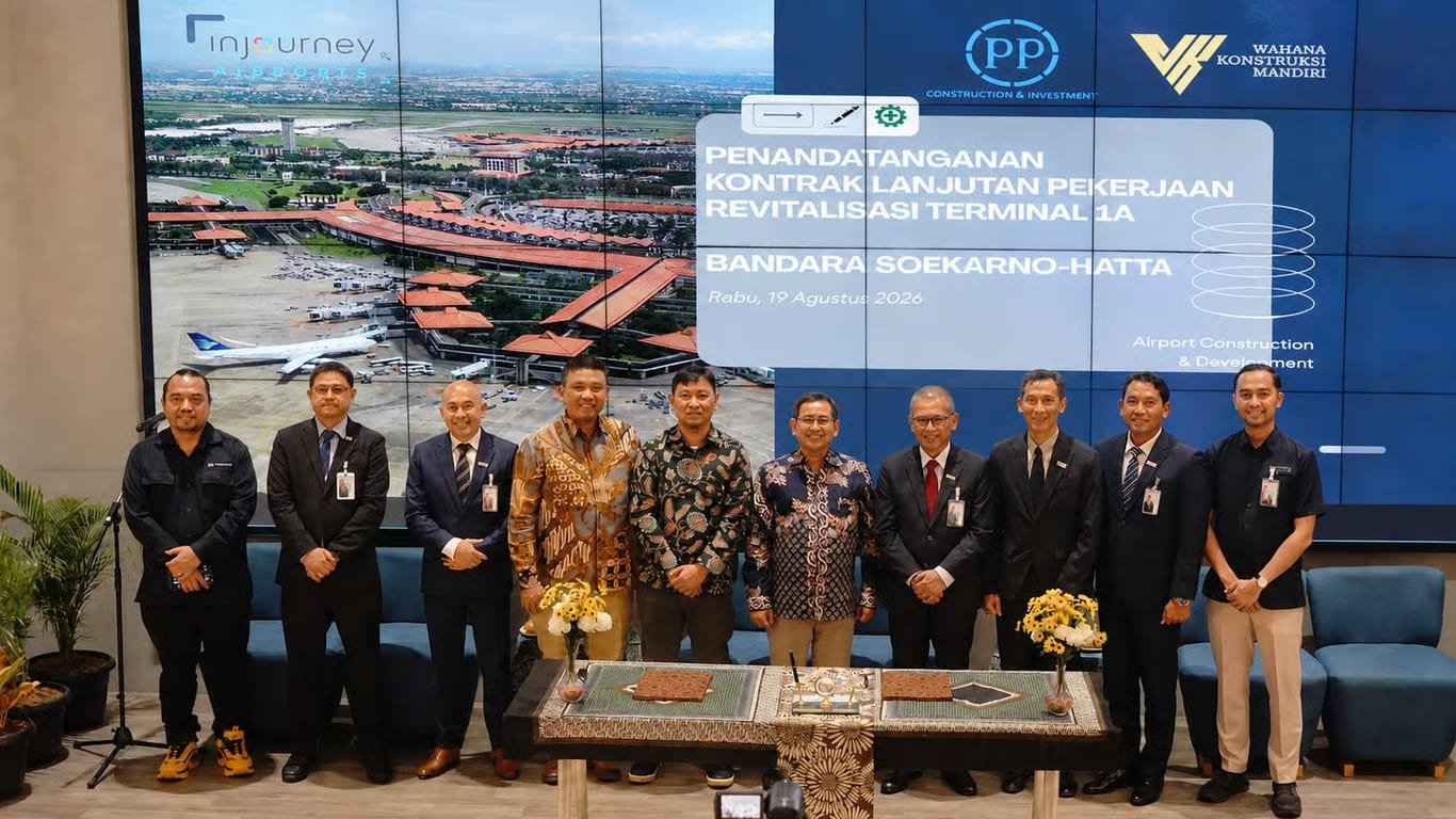 PTPP Raih Proyek Lanjutan Revitalisasi Terminal 1A Bandara Soekarno-Hatta Senilai Rp1,19 Triliun PTPP Raih Proyek Lanjutan Revitalisasi Terminal 1A Bandara Soekarno-Hatta Senilai Rp1,19 Triliun