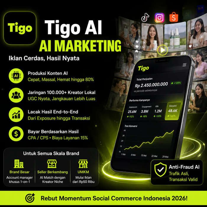 Tigo AI Perkenalkan Ekosistem Pemasaran Berbasis AI untuk Advertiser Indonesia Tigo AI Perkenalkan Ekosistem Pemasaran Berbasis AI untuk Advertiser Indonesia