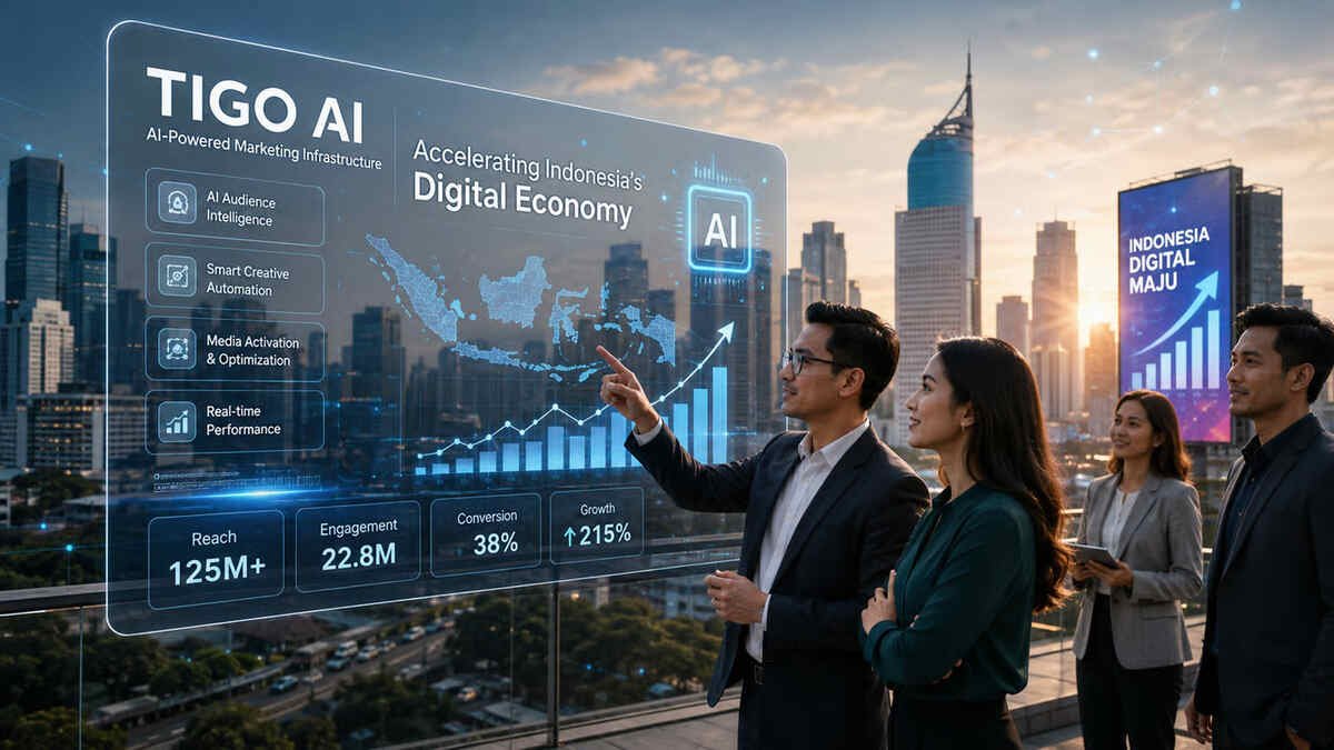 Momentum Strategis Indonesia Emas 2045! Infrastruktur AI Marketing Tigo AI Membantu Brand Merebut Pasar Ekonomi Digital Bernilai 300 Miliar Momentum Strategis Indonesia Emas 2045! Infrastruktur AI Marketing Tigo AI Membantu Brand Merebut Pasar Ekonomi Digital Bernilai 300 Miliar