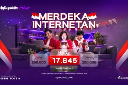 Merdeka Internetan! MyRepublic Fiber Tebar Promo Spesial Rp17.845 untuk Koneksi Tanpa Batas Merdeka Internetan! MyRepublic Fiber Tebar Promo Spesial Rp17.845 untuk Koneksi Tanpa Batas