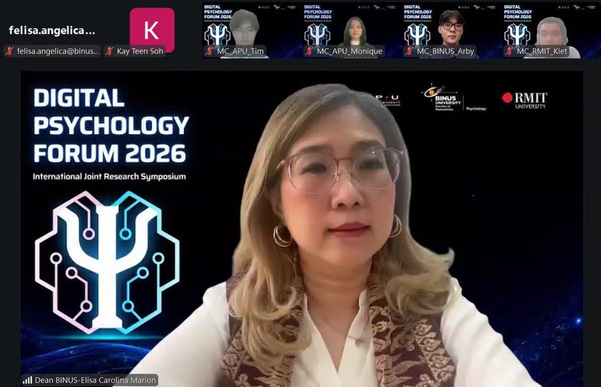 Ketika AI Makin Dekat dengan Manusia, Digital Psychology BINUS UNIVERSITY Bahas Dampak Bagi Manusia di Digital Psychology Forum 2026 Ketika AI Makin Dekat dengan Manusia, Digital Psychology BINUS UNIVERSITY Bahas Dampak Bagi Manusia di Digital Psychology Forum 2026