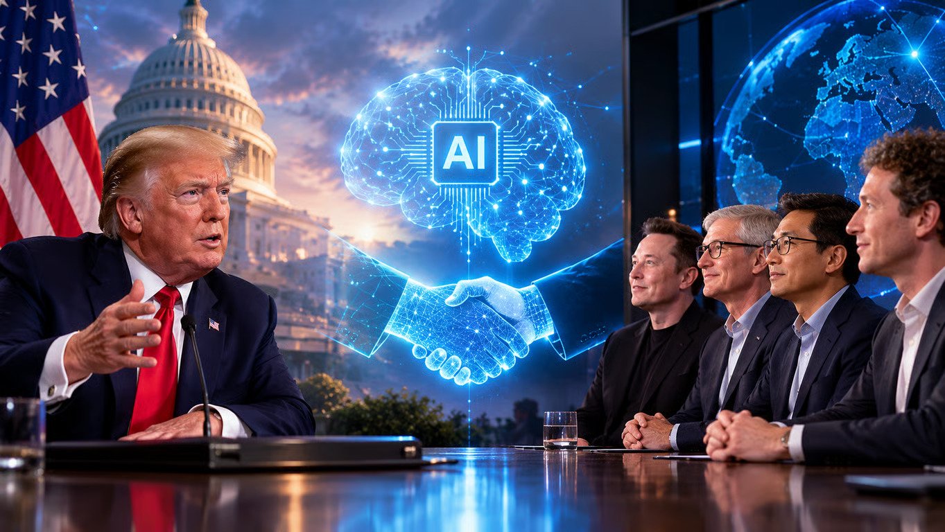 Trump Dorong Self-Regulation AI, Bos Teknologi AS Sepakati Komitmen Keselamatan Trump Dorong Self-Regulation AI, Bos Teknologi AS Sepakati Komitmen Keselamatan